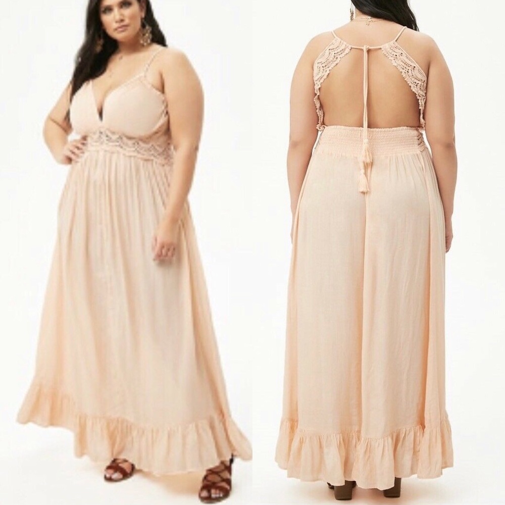 Plus size beautiful boho maxi dress fits bigger